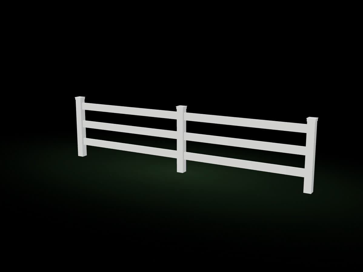 Ranch, 3 rails